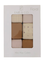 Load image into Gallery viewer, Mini Play Cubes | Floral | Pre-Order May
