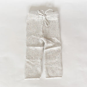 Chunky Knit Pants | Speckled Ivory