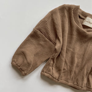 Cocoa Ribbed Pullover