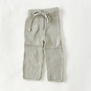 Chunky Knit Pants | Sage