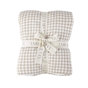 Crib Blanket | Gingham