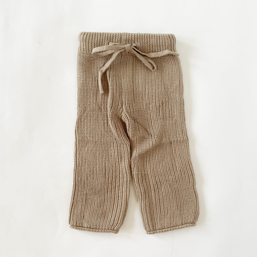 Chunky Knit Pants | Pecan