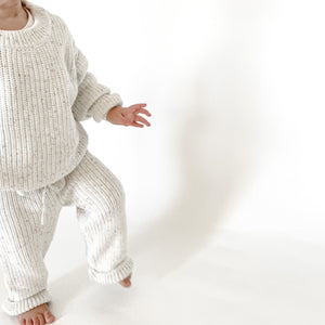 Chunky Knit Pants | Sage