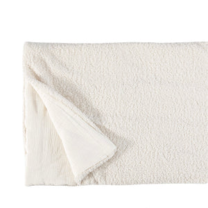 Crib Blanket | Teddy Ivory