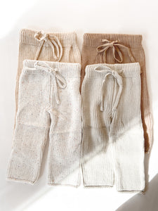 Chunky Knit Pants | Sage
